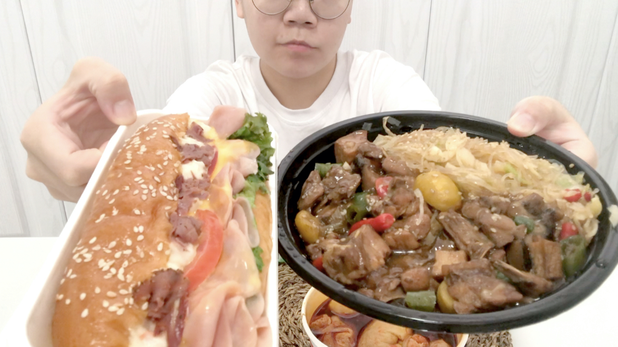 【一酱】香菇鸡便当+7-11新品三明治+关东煮 活力满满的早餐
